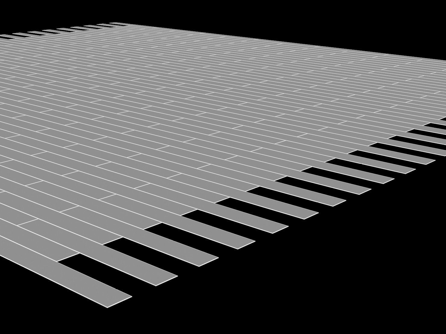 Parquet - White Painted  3D model_6