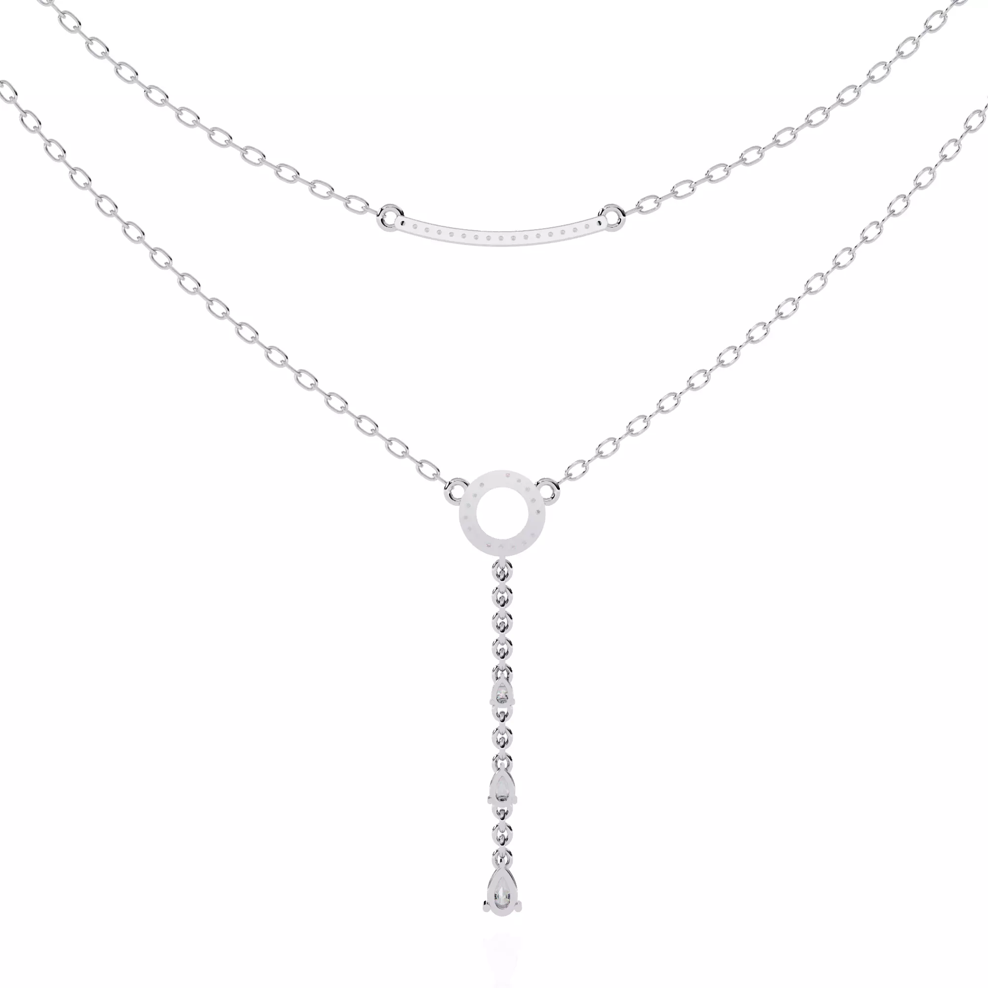 NECKLACE DIAMOND -CAD-049 3D model_0