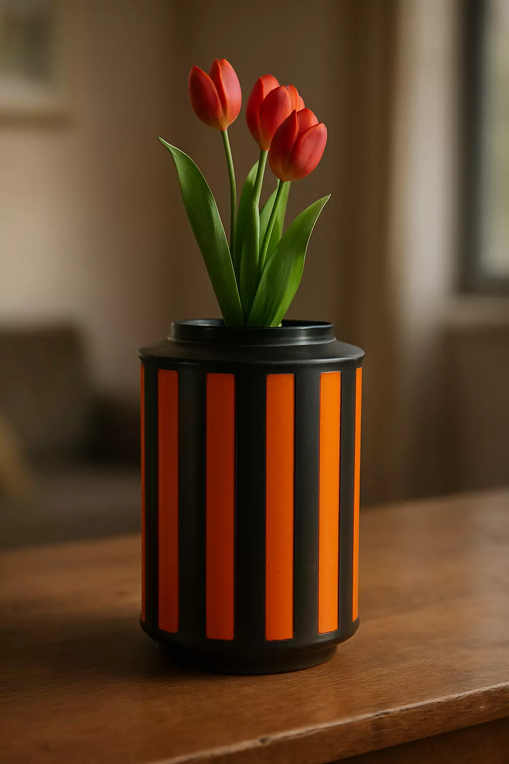 Modern Geometric Flower Vase 3D print model_0