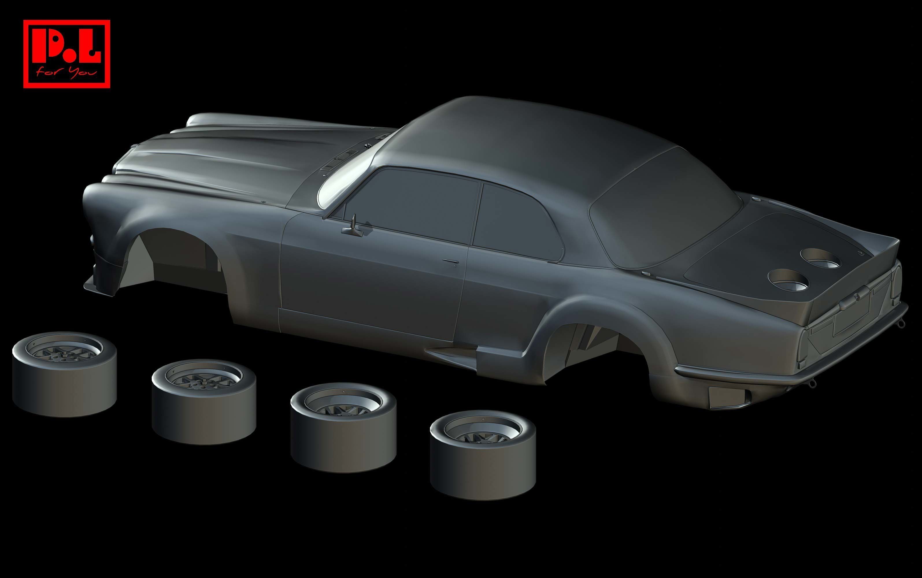 Jaguar XJ12 Coupe Broadspeed 1976-1977 3D print model_2