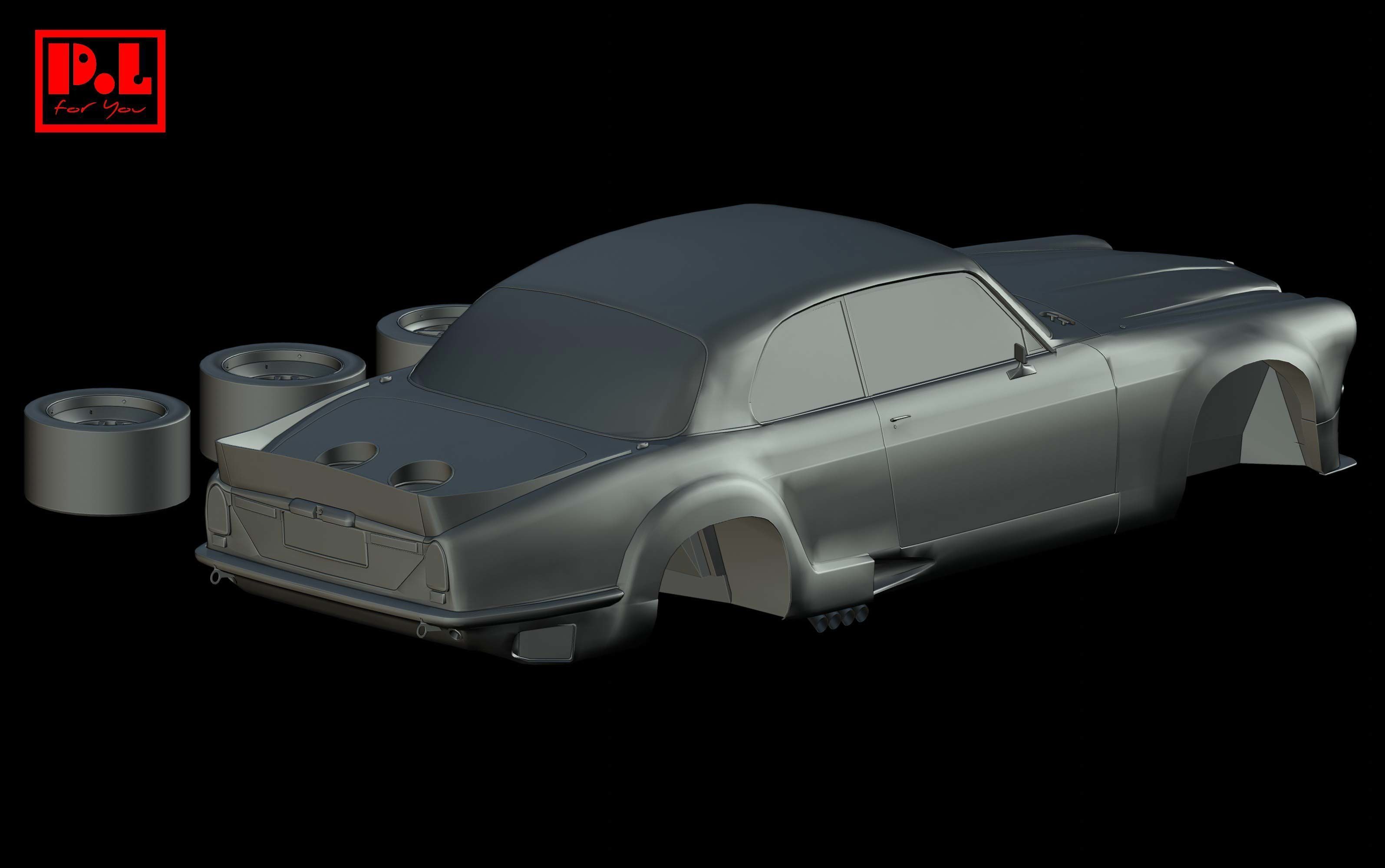 Jaguar XJ12 Coupe Broadspeed 1976-1977 3D print model_4