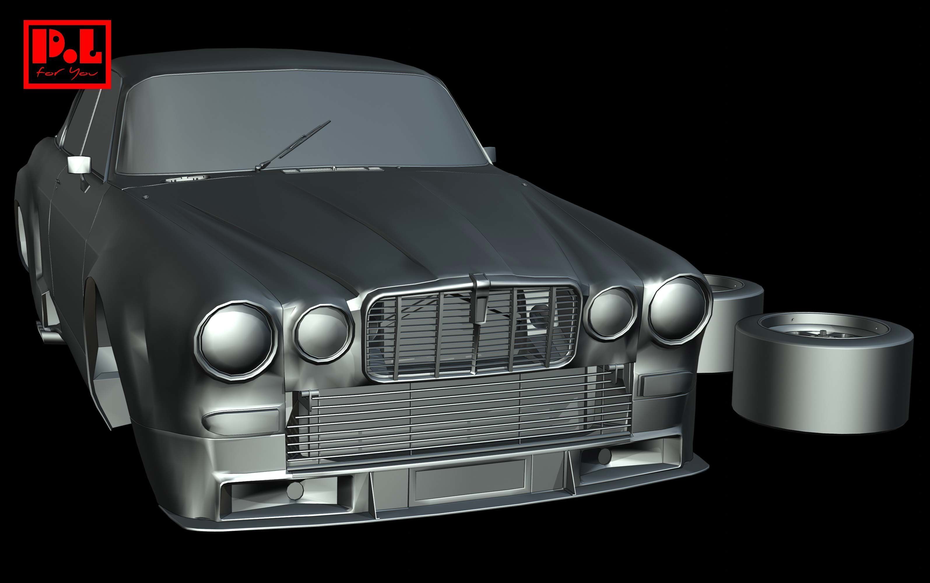 Jaguar XJ12 Coupe Broadspeed 1976-1977 3D print model_6