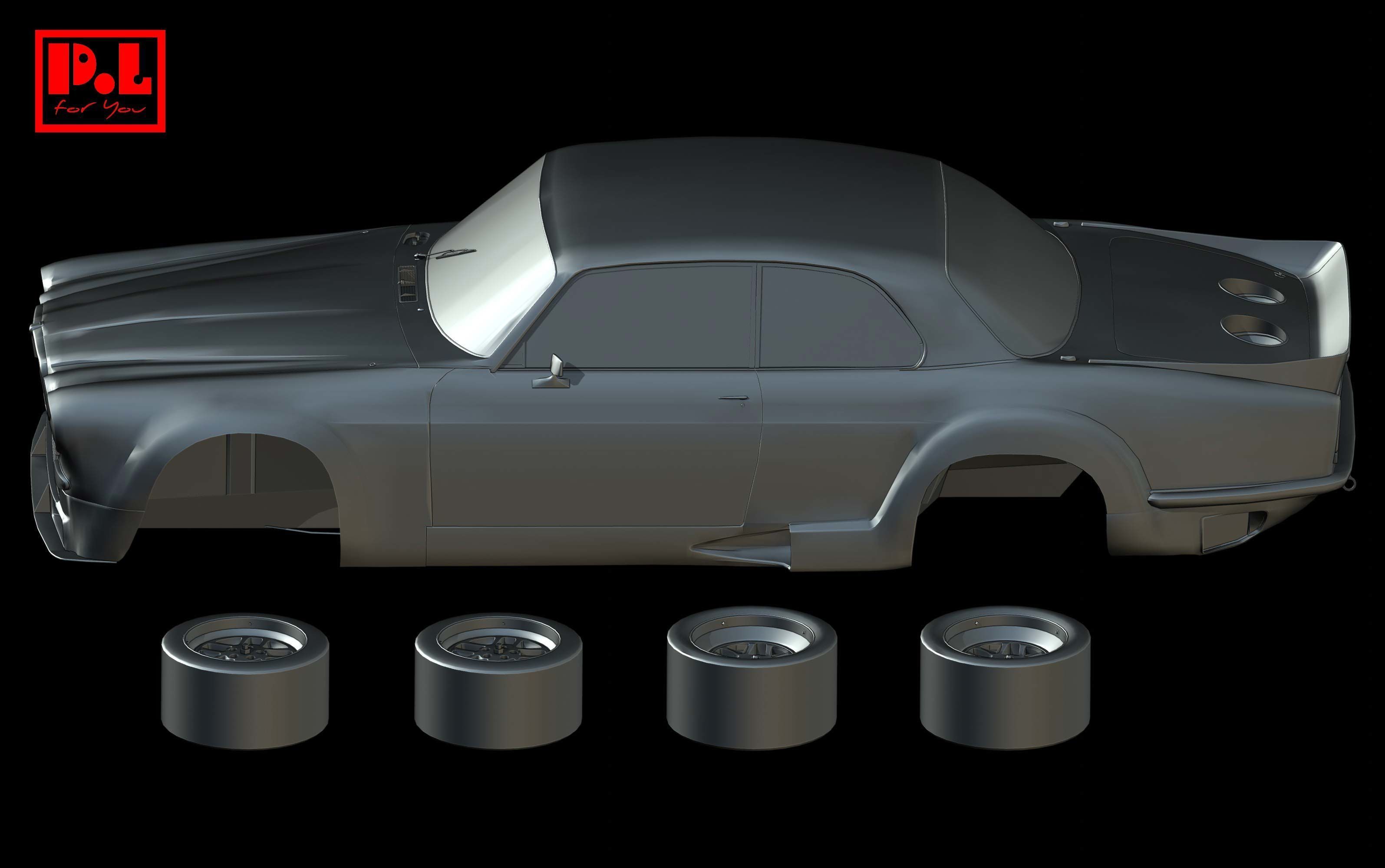 Jaguar XJ12 Coupe Broadspeed 1976-1977 3D print model_1