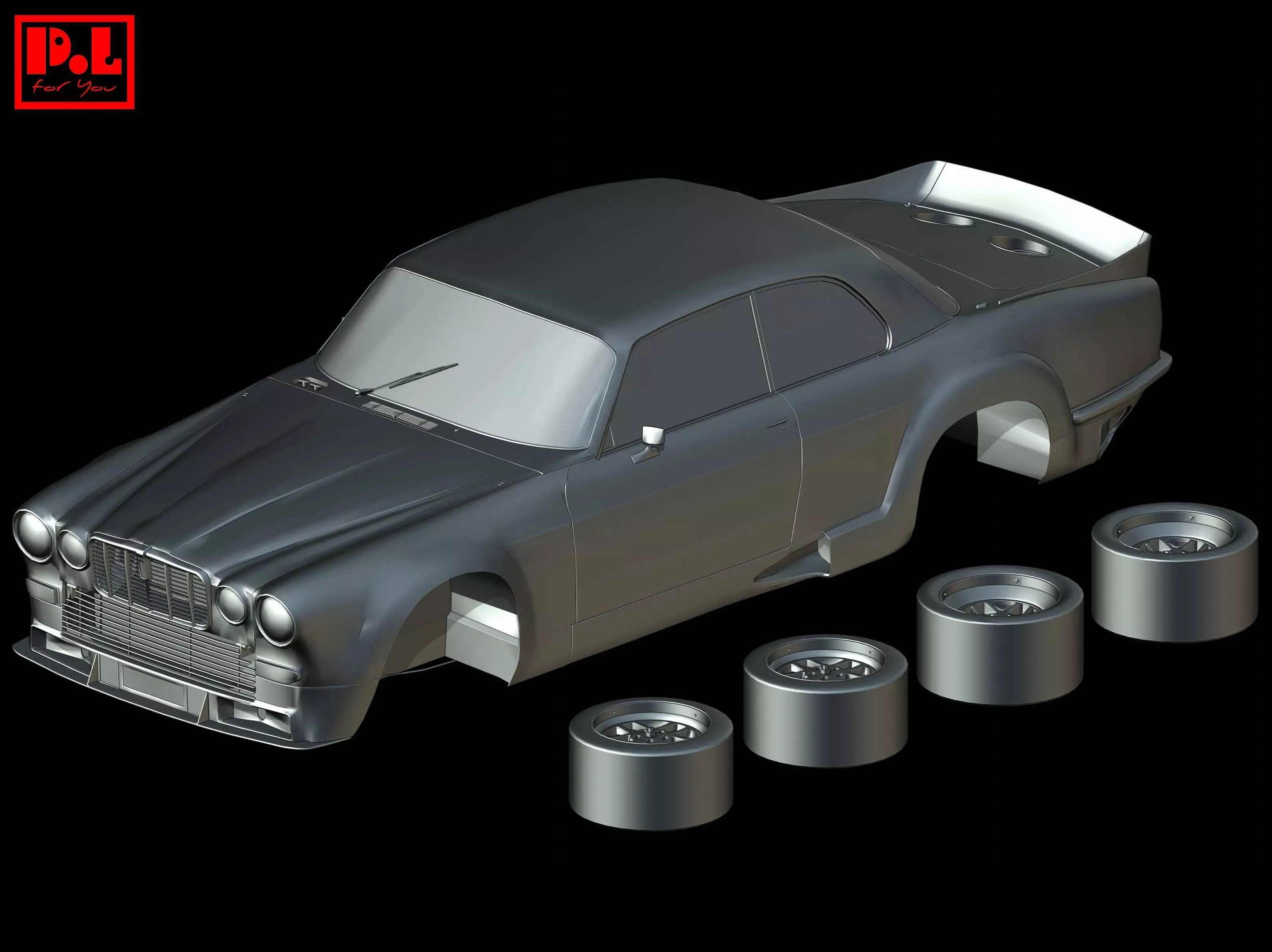 Jaguar XJ12 Coupe Broadspeed 1976-1977 3D print model_0