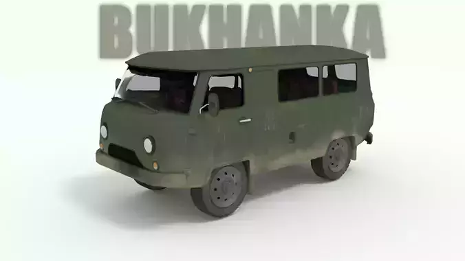 UAZ-452 Bukhanka 3D model