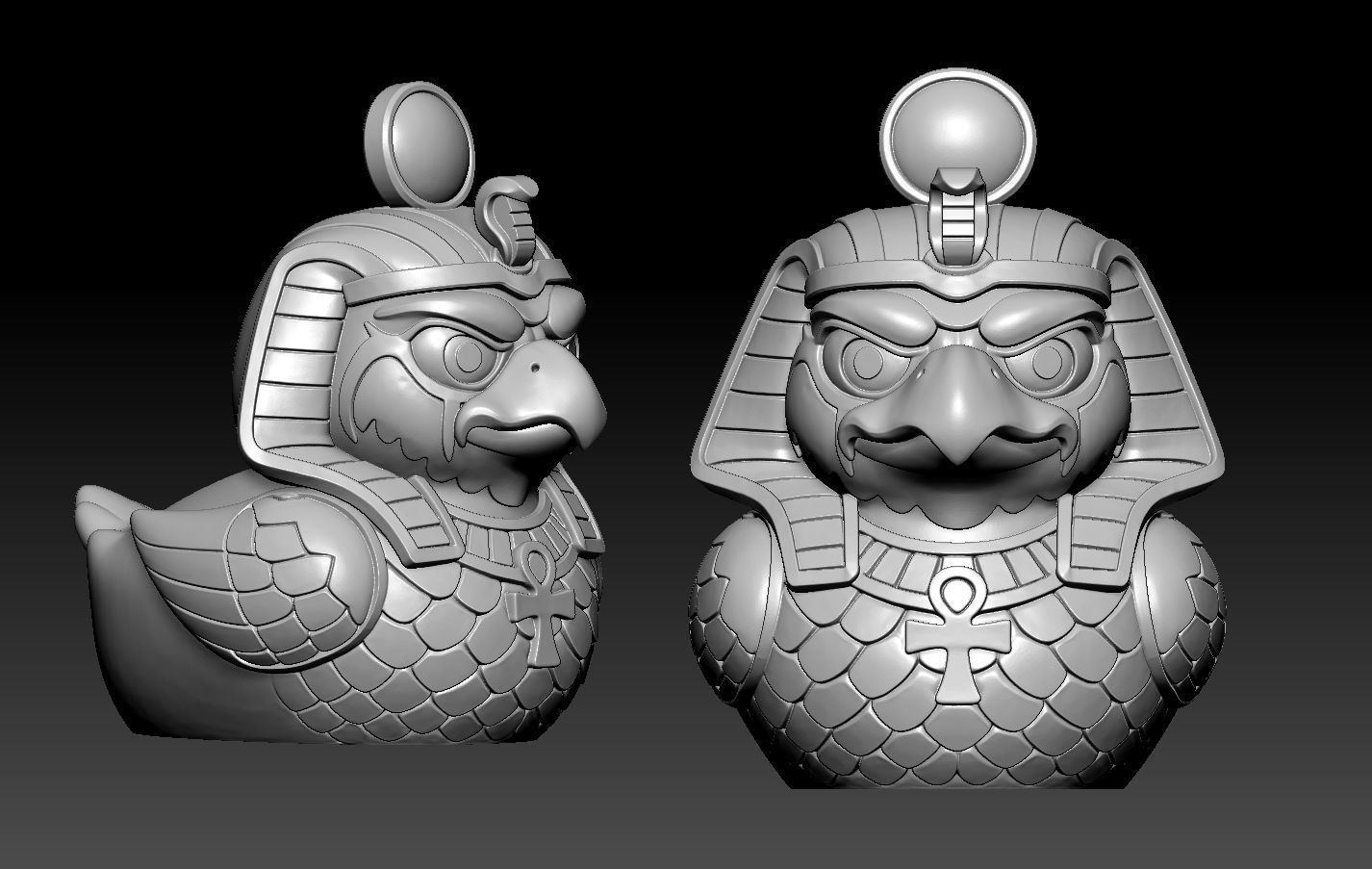 Rubber Duck - God horus model - 3d print 3D print model_2