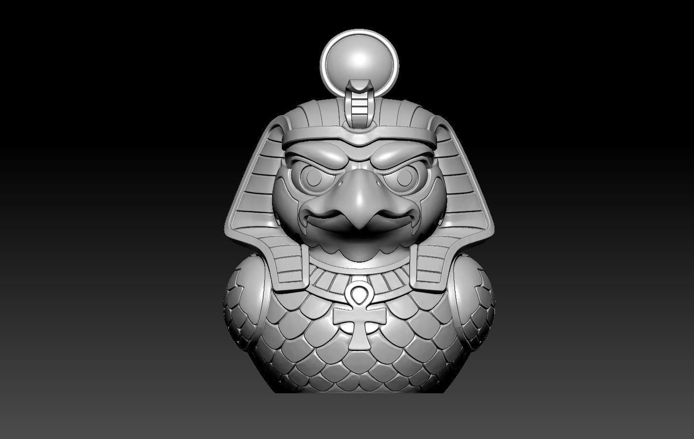 Rubber Duck - God horus model - 3d print 3D print model_3