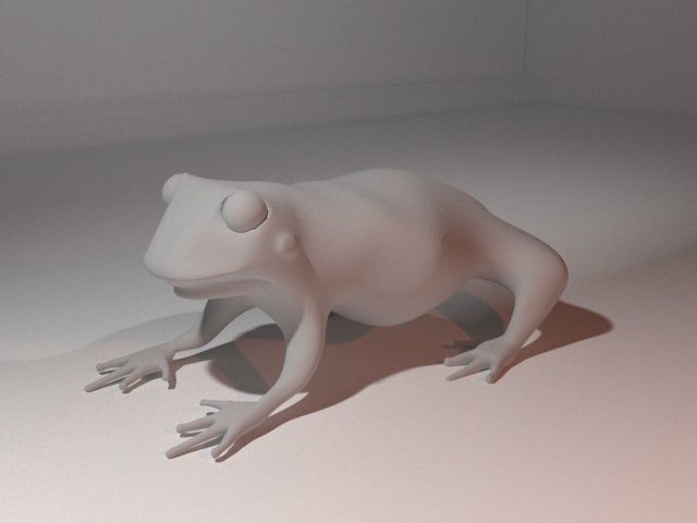 The Frog Low-poly 3D model_5
