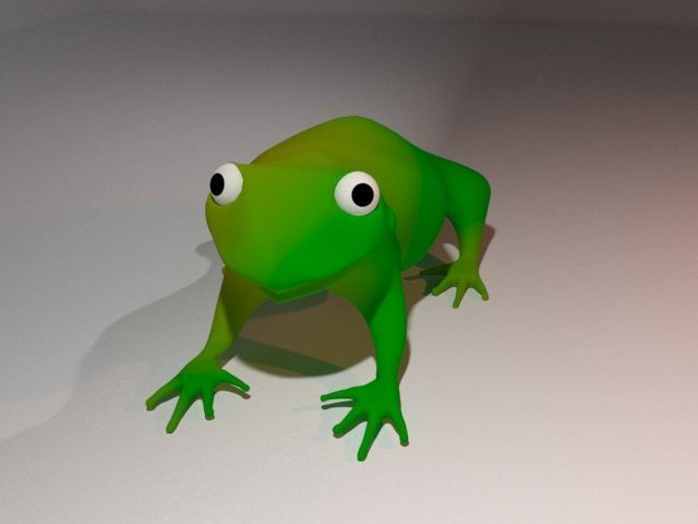 The Frog Low-poly 3D model_4