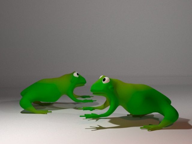 The Frog Low-poly 3D model_1