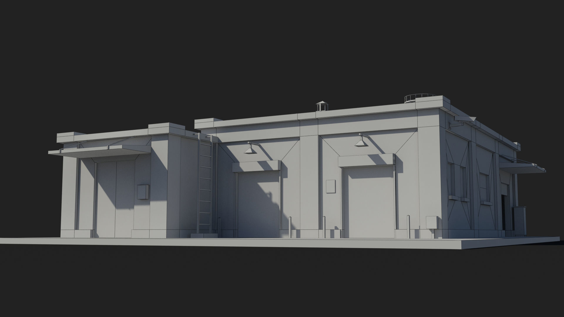 Factory xx9 Low-poly 3D model_7