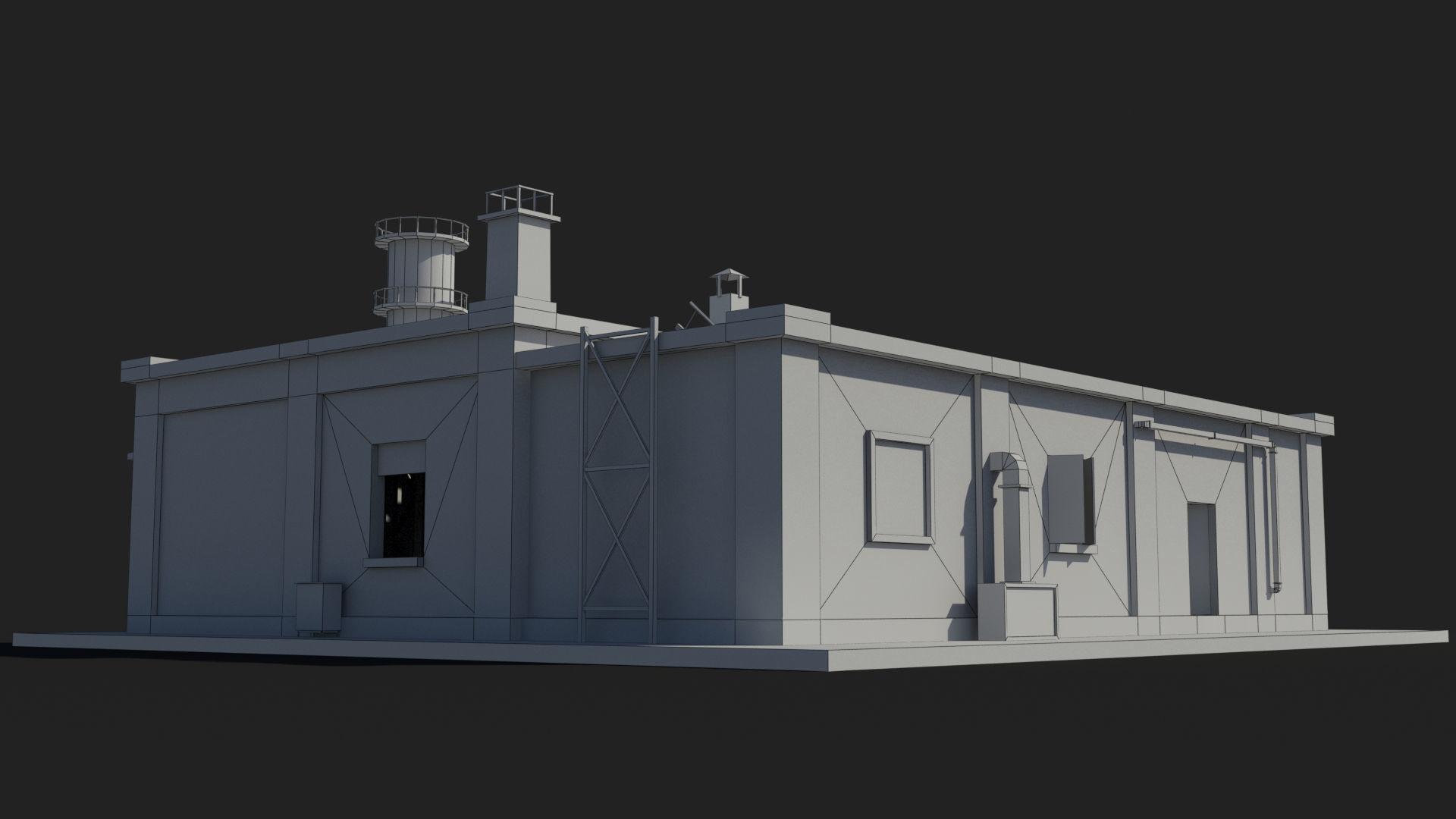 Factory xx9 Low-poly 3D model_12