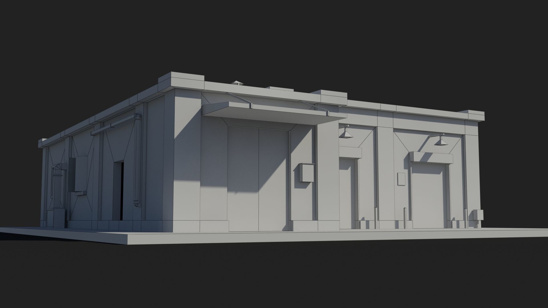 Factory xx9 Low-poly 3D model_9