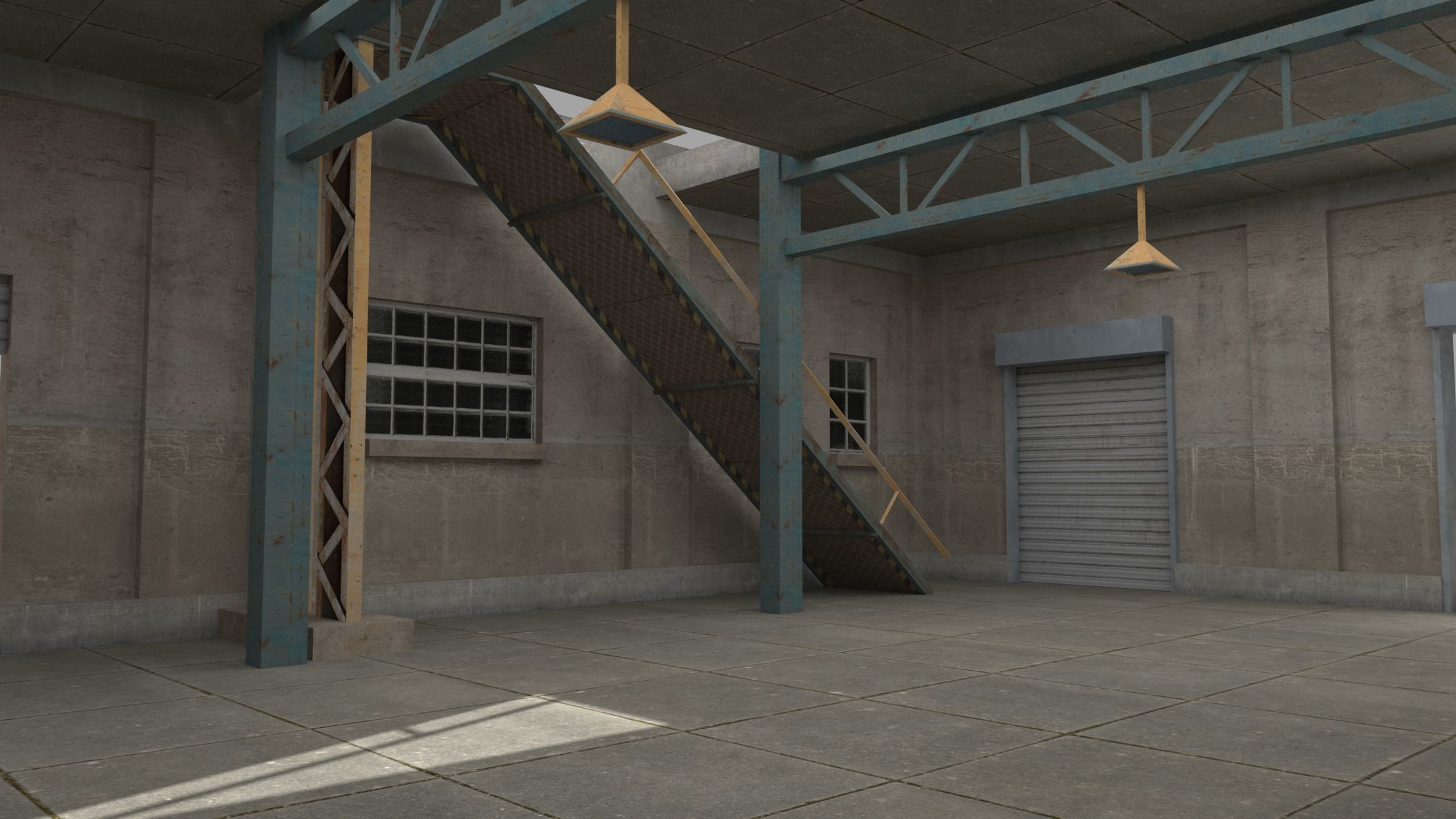 Factory xx9 Low-poly 3D model_6