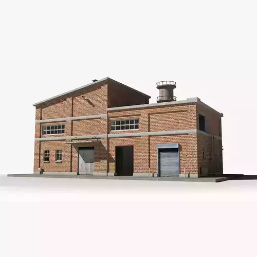 Factory xx10 Low-poly 3D model