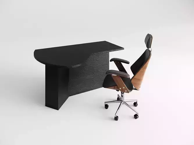 Modern Minimalist Office Desk and Chair Set