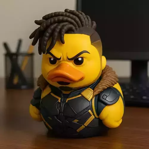Rubber Duck - Erik Killmonger model - 3d print 3D print model