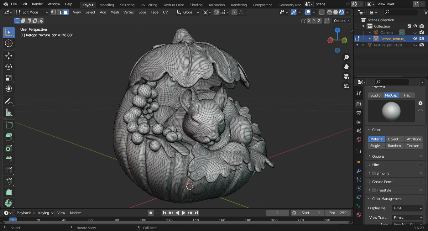 Sleeping Chipmunk in Acorn Nest 3D print model_6