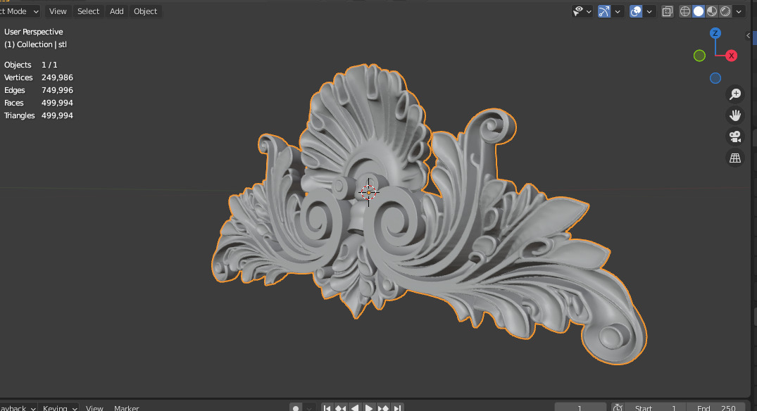 carved classic decorative ornament cnc 3d printing stl 02 3D model_10