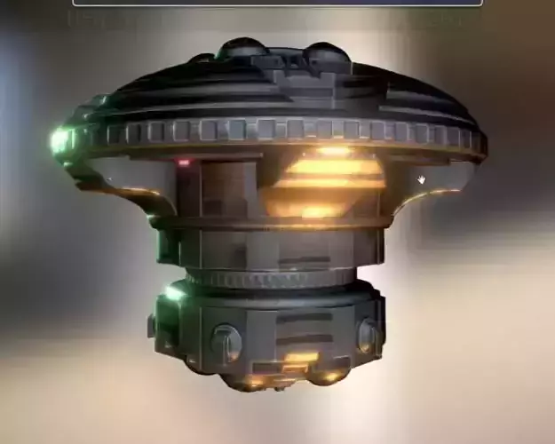 UFO Type 6 Animated and Game Ready Low-poly 3D model