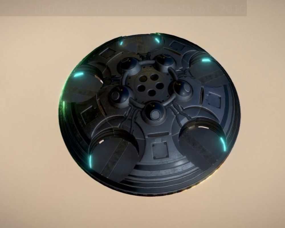 UFO Type 6 Animated and Game Ready Low-poly 3D model_8