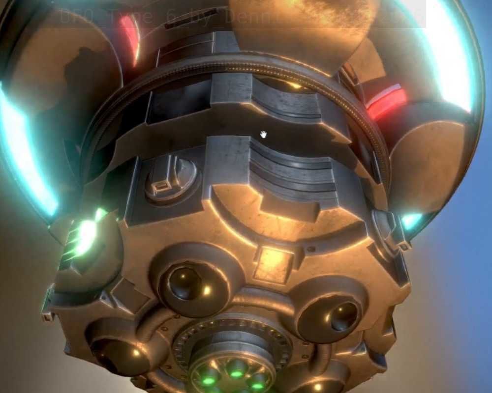 UFO Type 6 Animated and Game Ready Low-poly 3D model_14