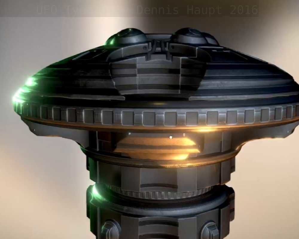 UFO Type 6 Animated and Game Ready Low-poly 3D model_13