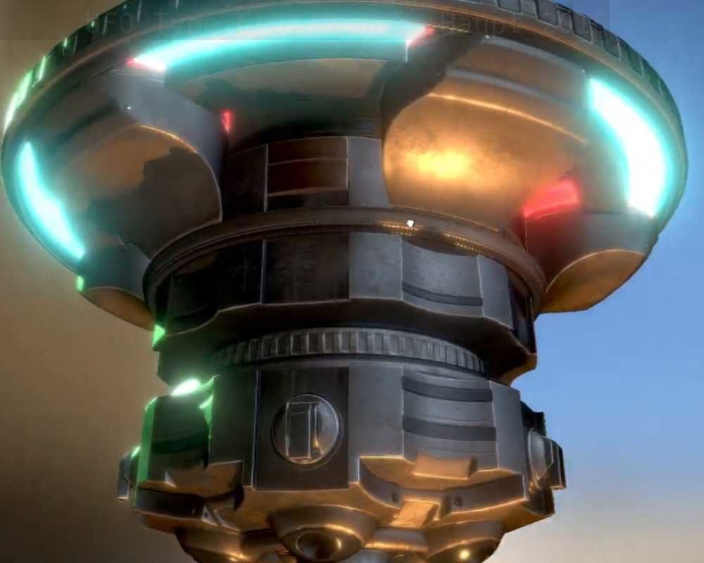 UFO Type 6 Animated and Game Ready Low-poly 3D model_4