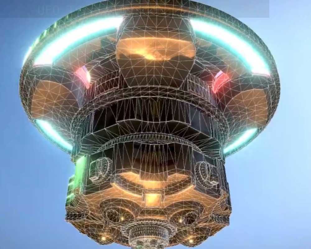 UFO Type 6 Animated and Game Ready Low-poly 3D model_20