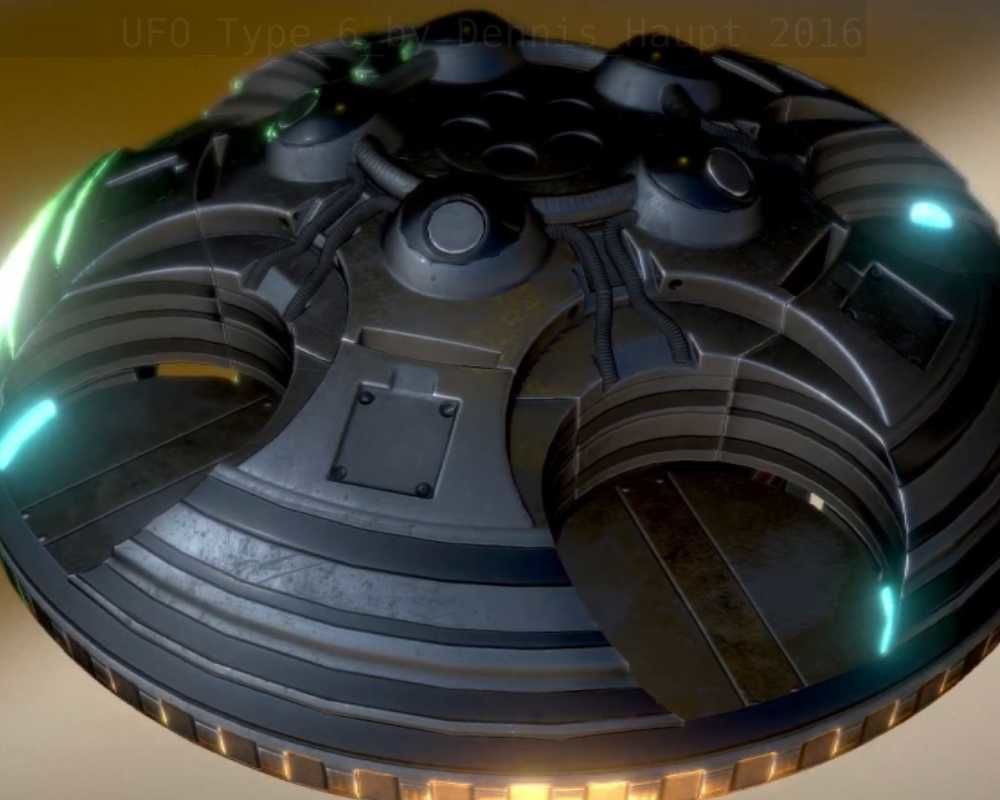 UFO Type 6 Animated and Game Ready Low-poly 3D model_75