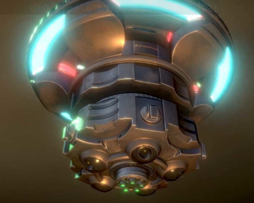 UFO Type 6 Animated and Game Ready Low-poly 3D model_72