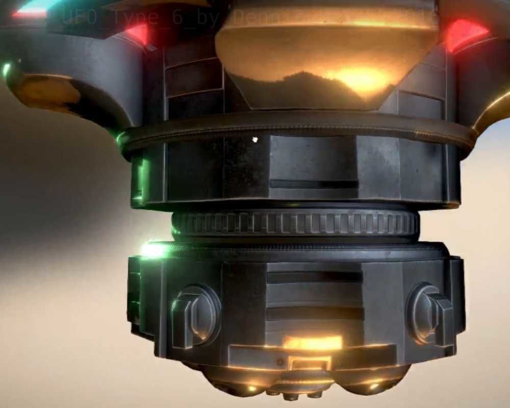 UFO Type 6 Animated and Game Ready Low-poly 3D model_80