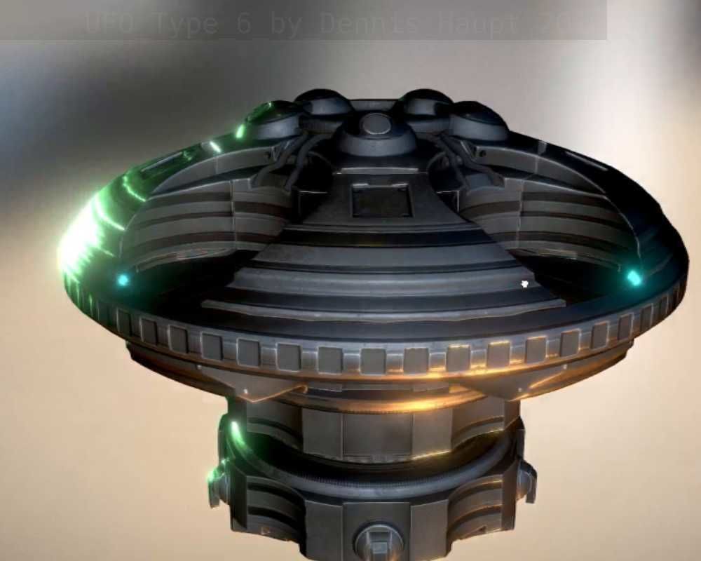 UFO Type 6 Animated and Game Ready Low-poly 3D model_16