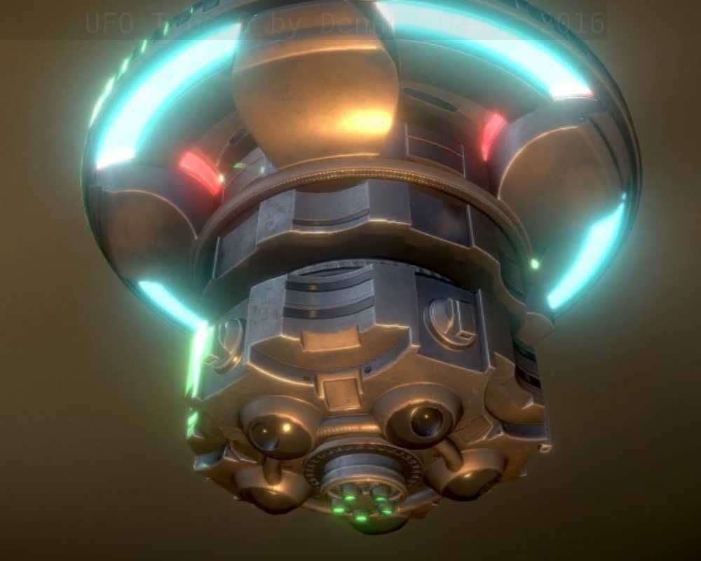 UFO Type 6 Animated and Game Ready Low-poly 3D model_42