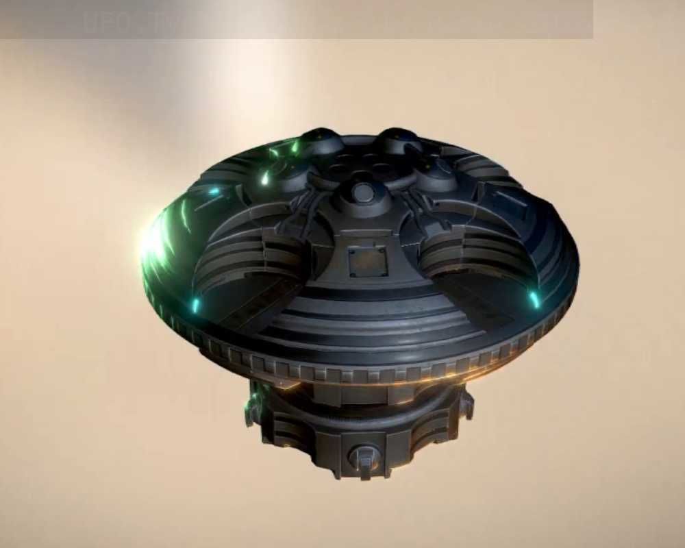 UFO Type 6 Animated and Game Ready Low-poly 3D model_10