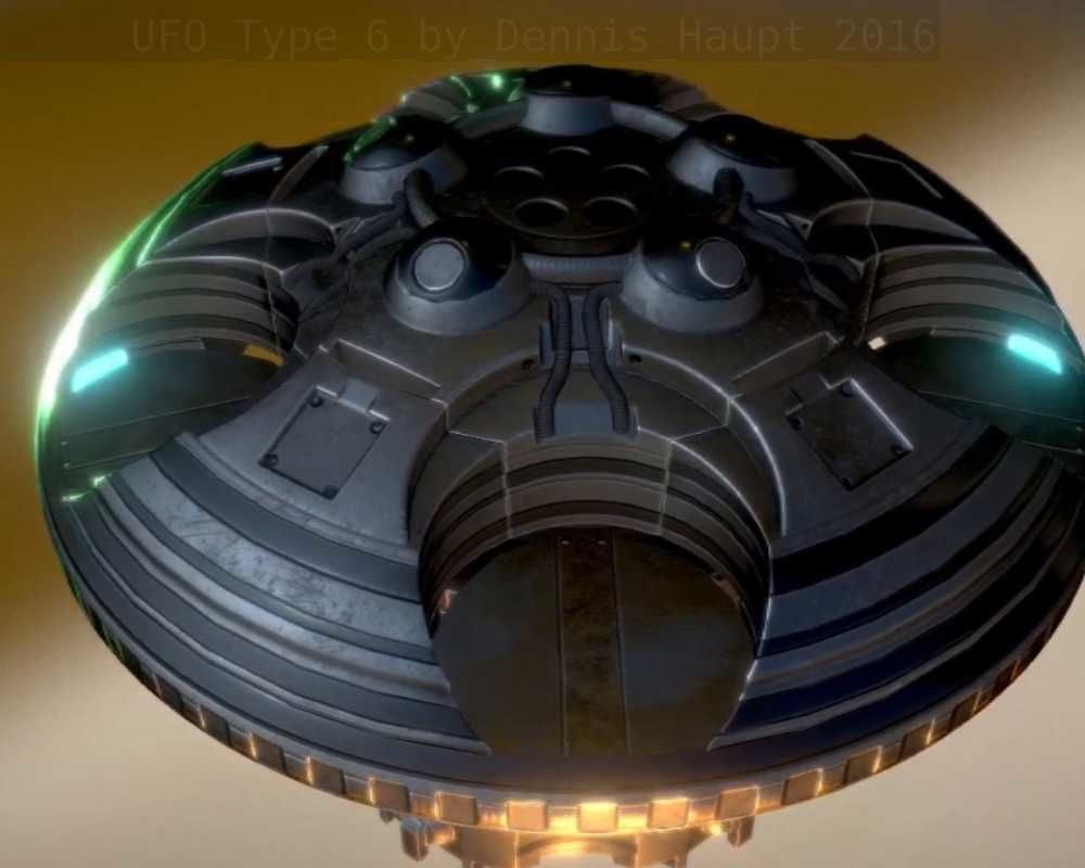 UFO Type 6 Animated and Game Ready Low-poly 3D model_53