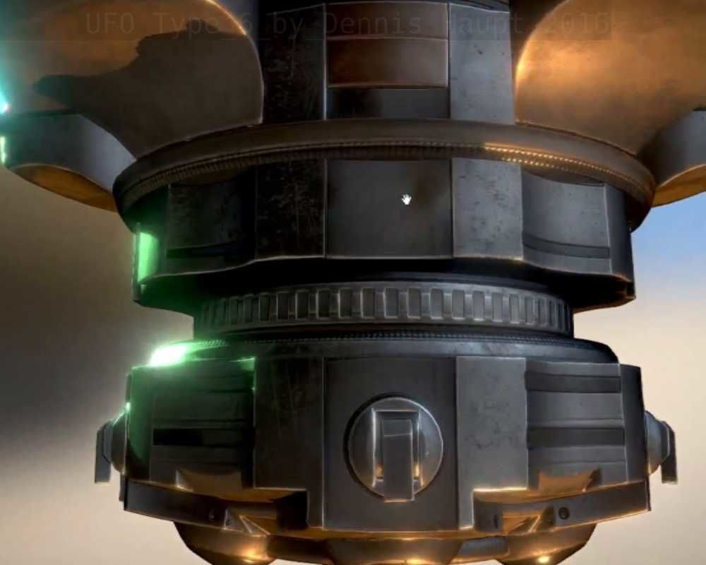 UFO Type 6 Animated and Game Ready Low-poly 3D model_77