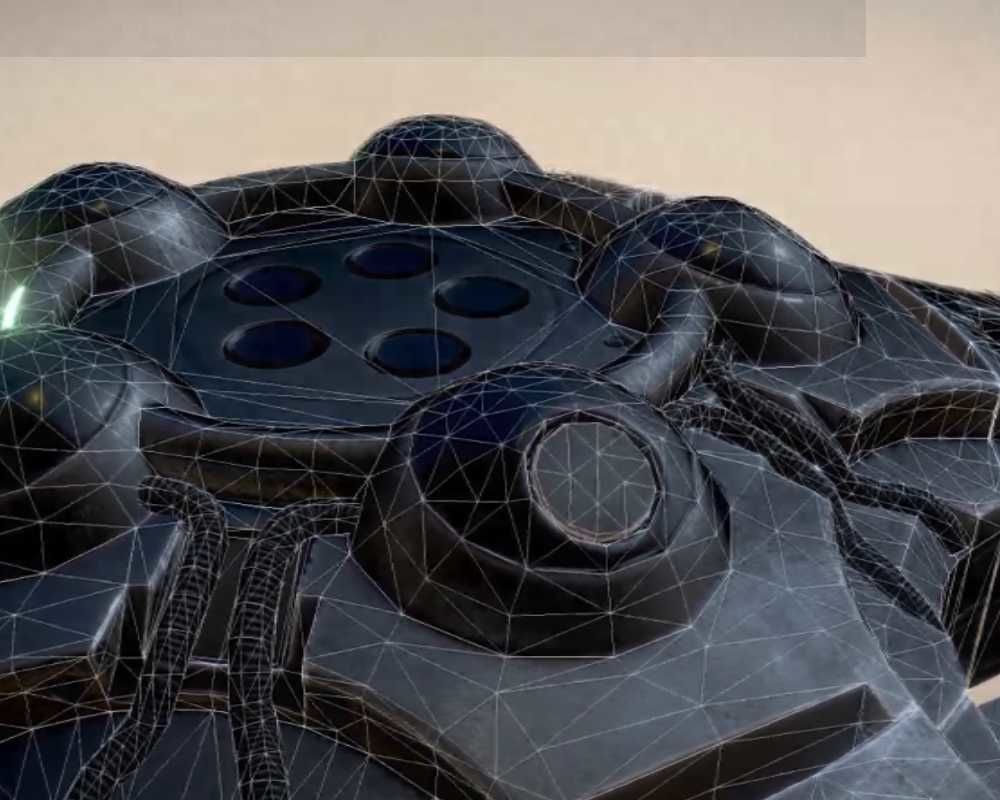 UFO Type 6 Animated and Game Ready Low-poly 3D model_35