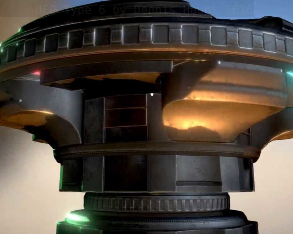 UFO Type 6 Animated and Game Ready Low-poly 3D model_24