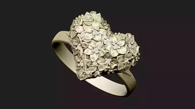 Hear ring design crown royal