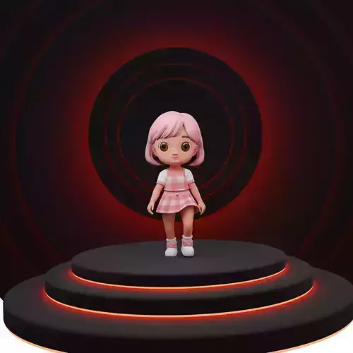 Low Poly 3D Cartoon Character  Rhymes   Animation Ready   Low-poly 3D model