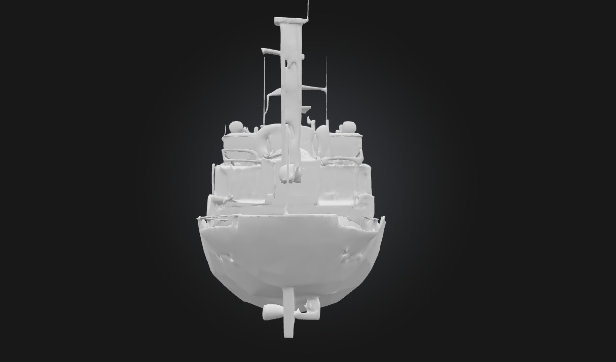 Rusty Vessel  Weathered Metal Container Free 3D model_7