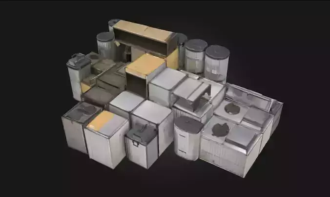 Industrial Junkyard  Chaotic Mechanical Graveyard