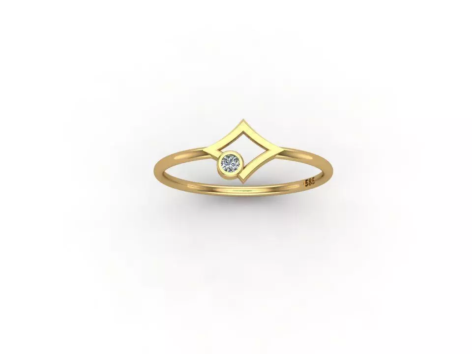 gold ring pint model 3d stl 3D print model