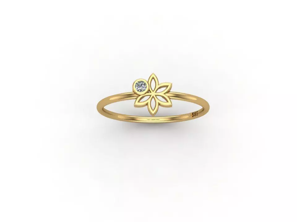 gold ring pint model 3d stl 3D print model