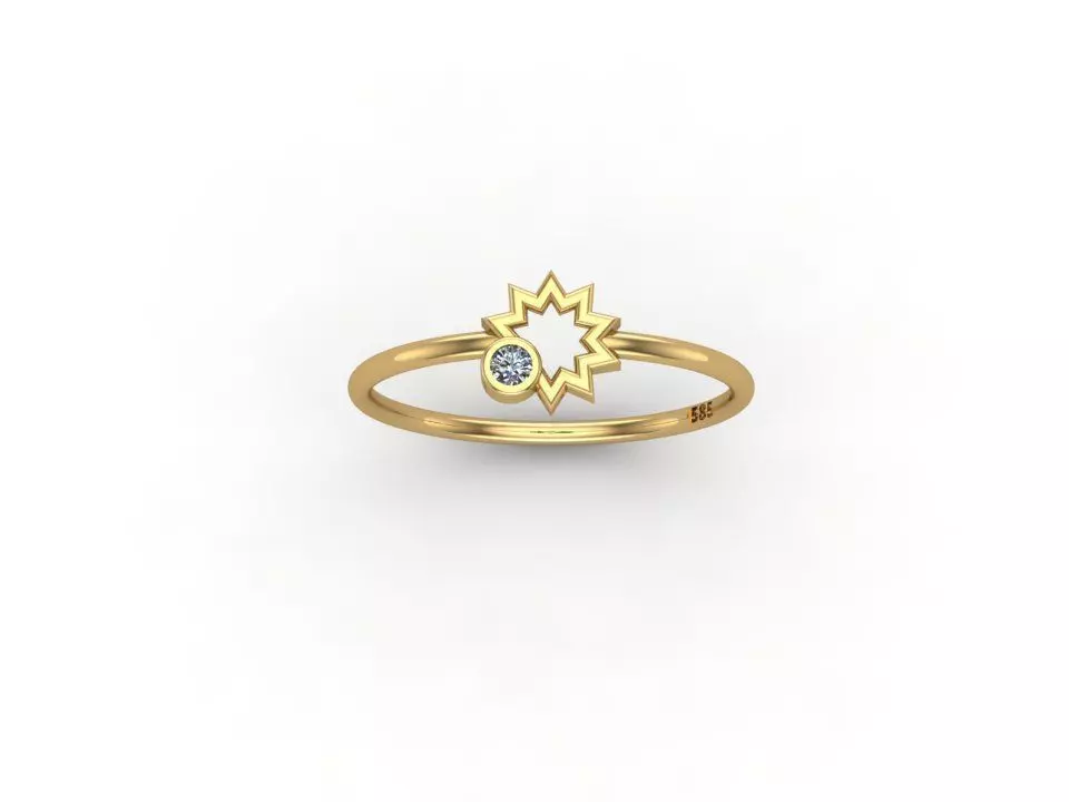 gold ring pint model 3d stl 3D print model