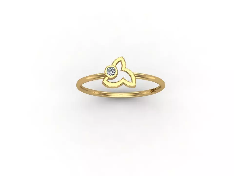 gold ring pint model 3d stl 3D print model