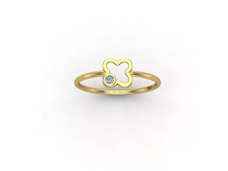 gold ring pint model 3d stl 3D print model