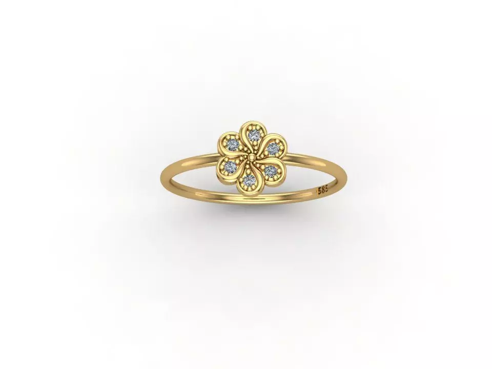 gold ring pint model 3d stl 3D print model