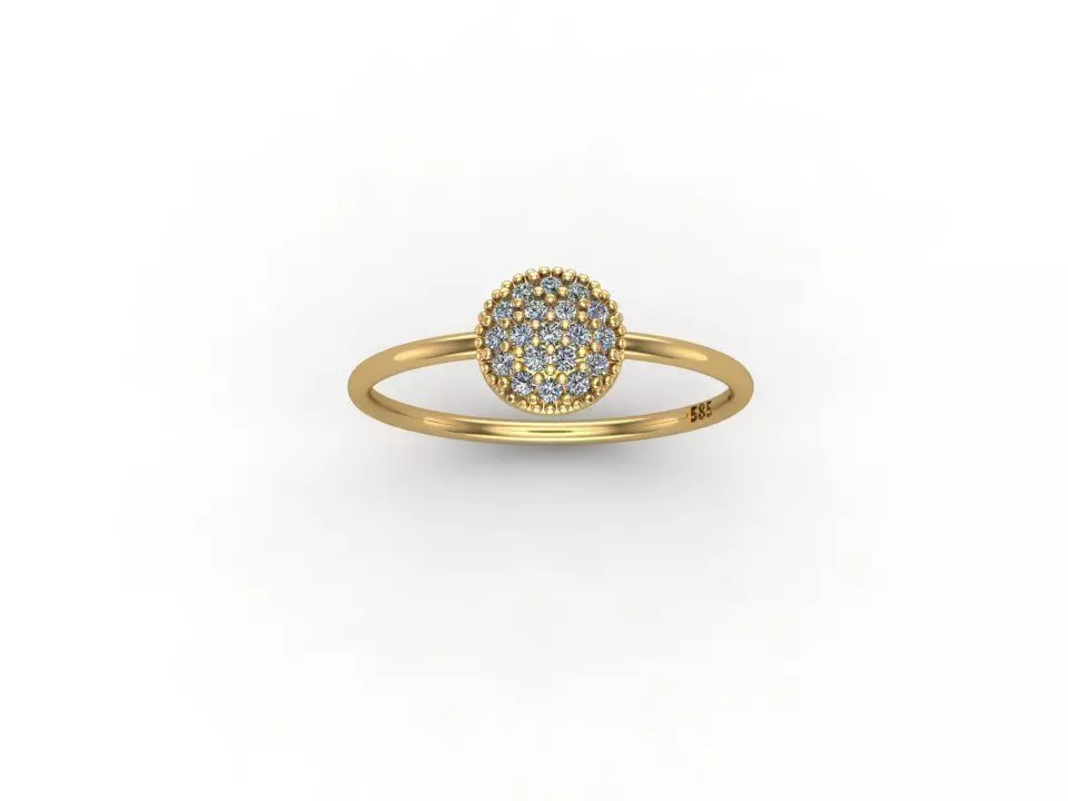 gold ring pint model 3d stl 3D print model